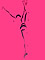 'Line dancer #4'. Acrylic on paper. .55 x .45m (approx)